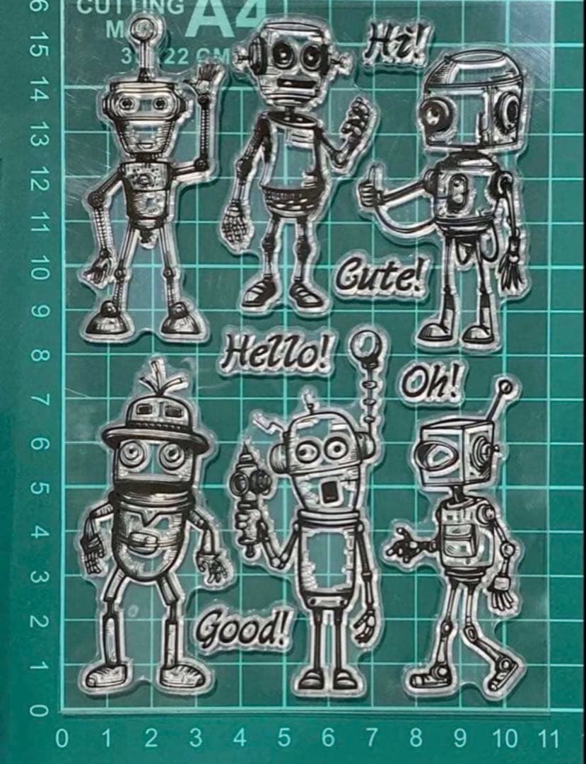 ［大人気商品✮売れてます！］クリアスタンプ1838：ロボット — image 2