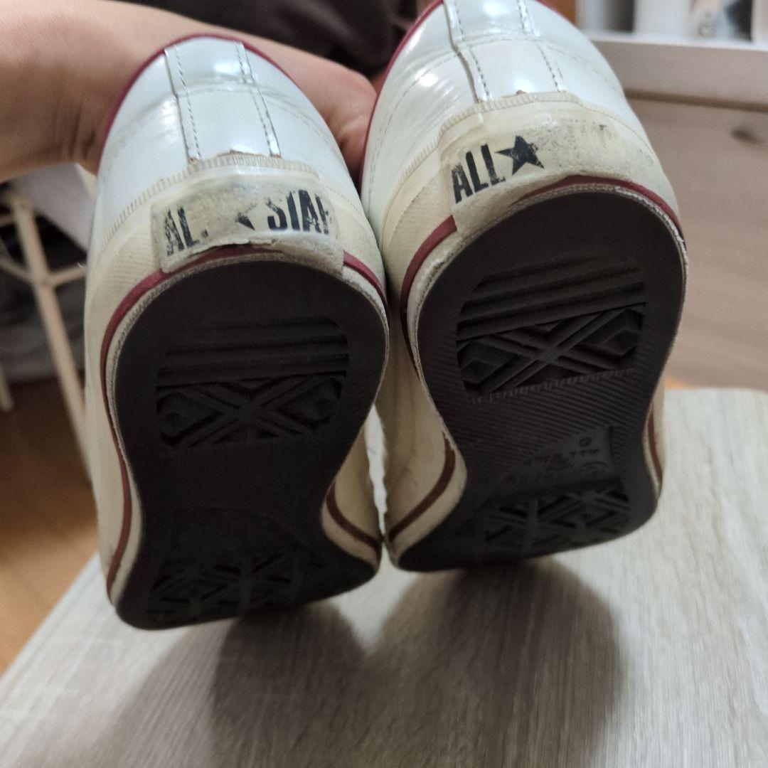 80.90年代 Converse One Star スニーカー ホワイト レッド — image 4