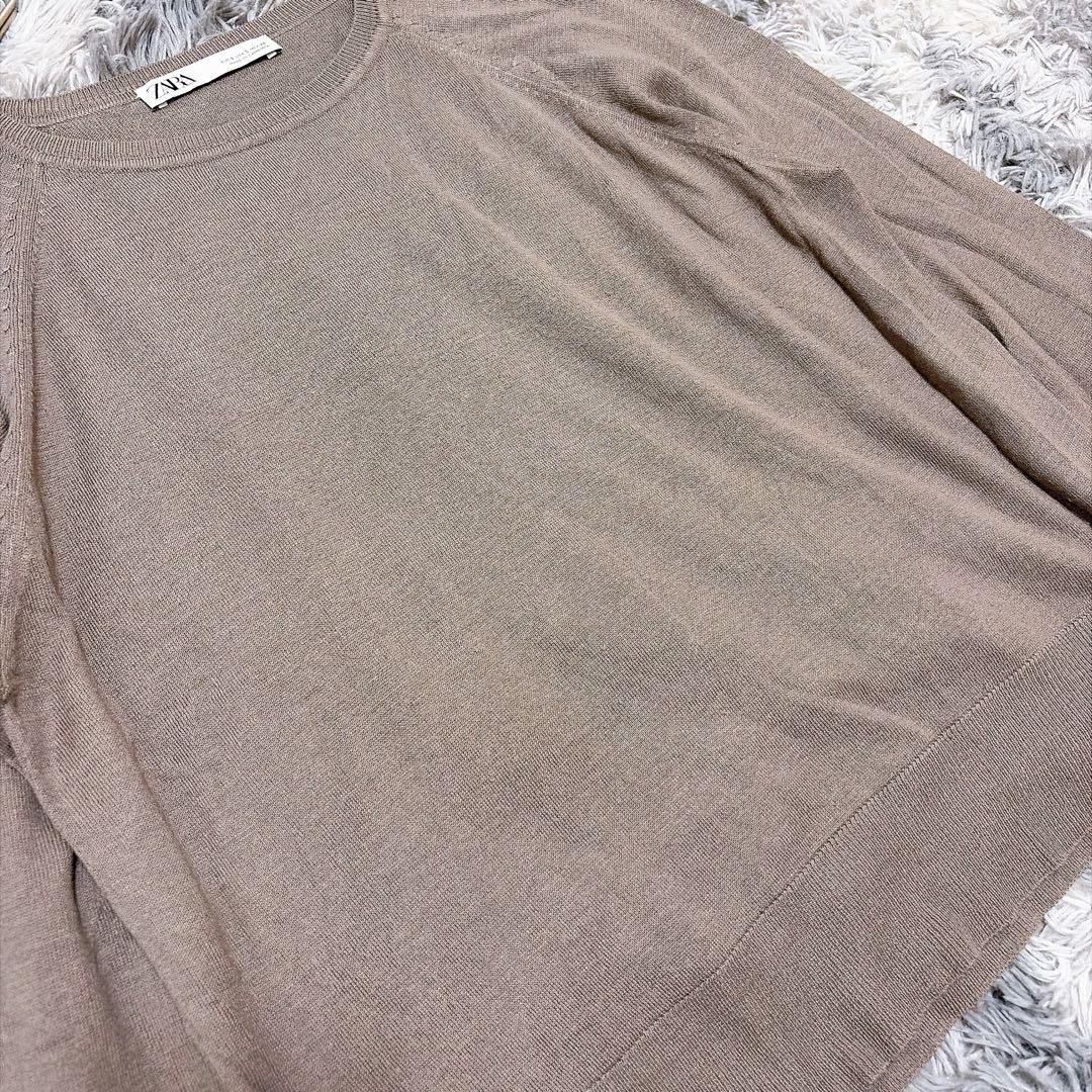 ZARA ザラ（S）長袖 ニット セーター 薄手 シンプル 無地 — image 5