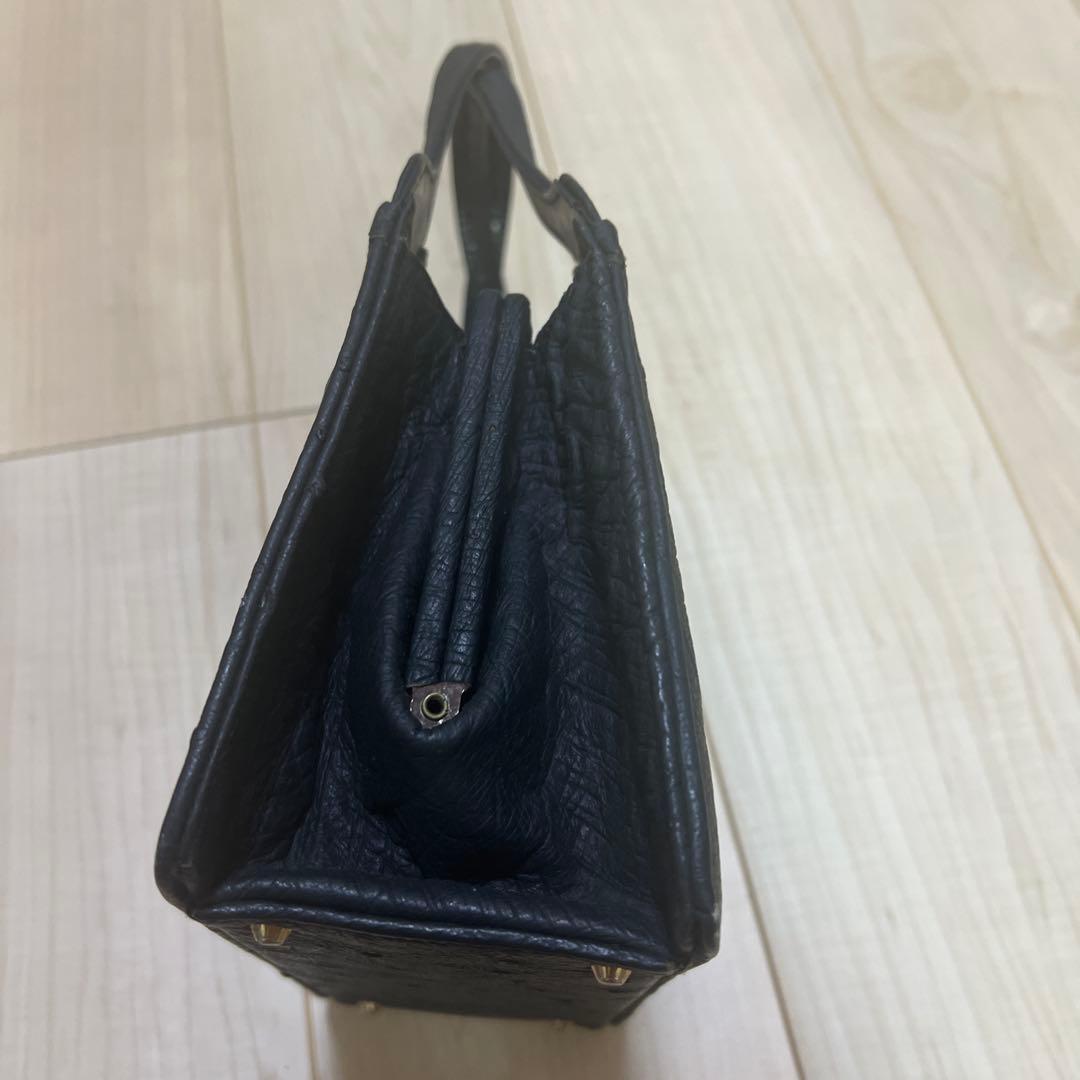 オーストリッチ ハンドバッグ ブラック — image 4