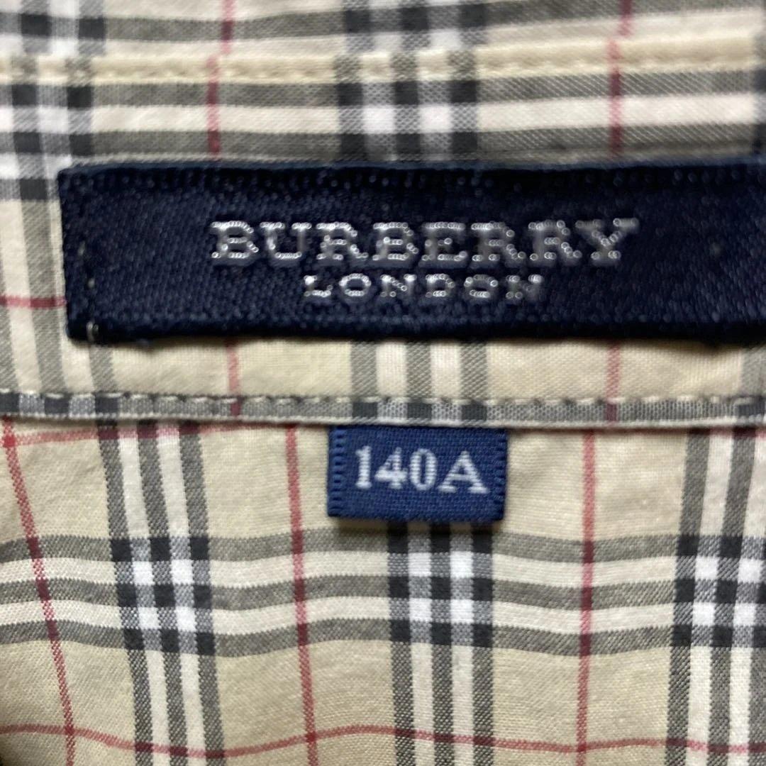 BURBERRY 半袖シャツ 140A チェック柄 — image 3