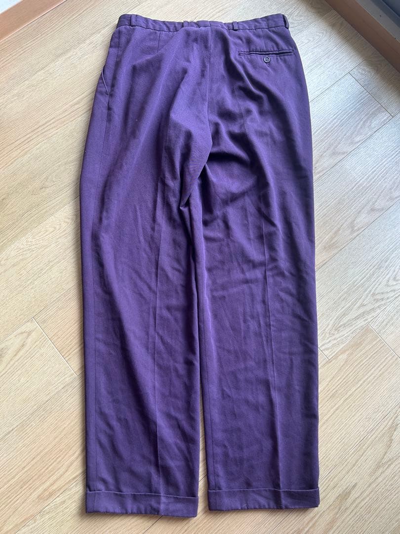 80s 茄子紺 slacks — image 2