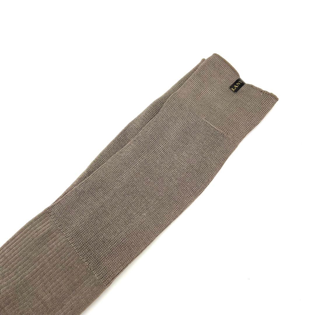 【新品】LANVIN ランバン メンズソックス 25cm ベージュ系 — image 5