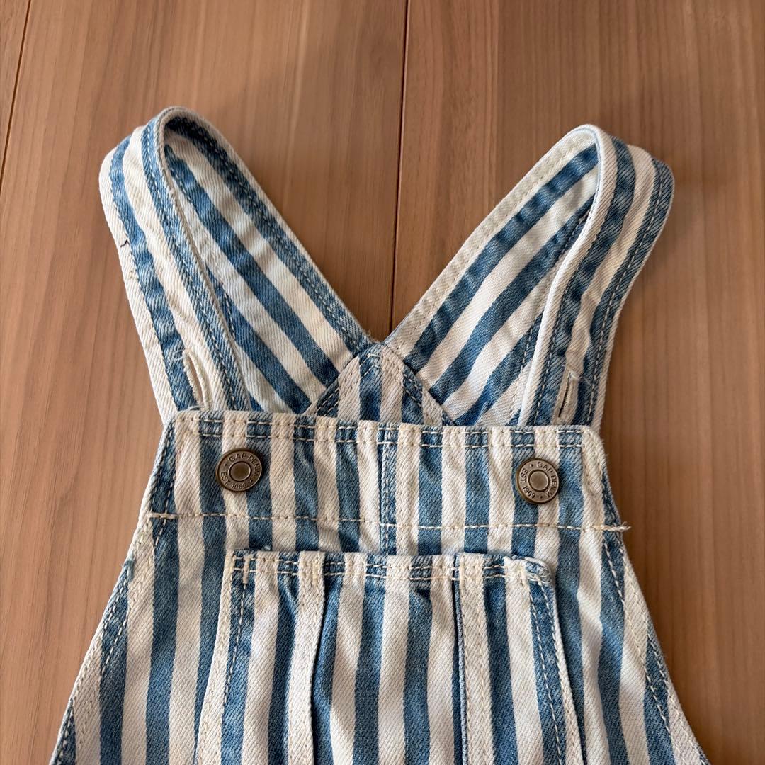 GAP ストライプオーバーオール — image 2
