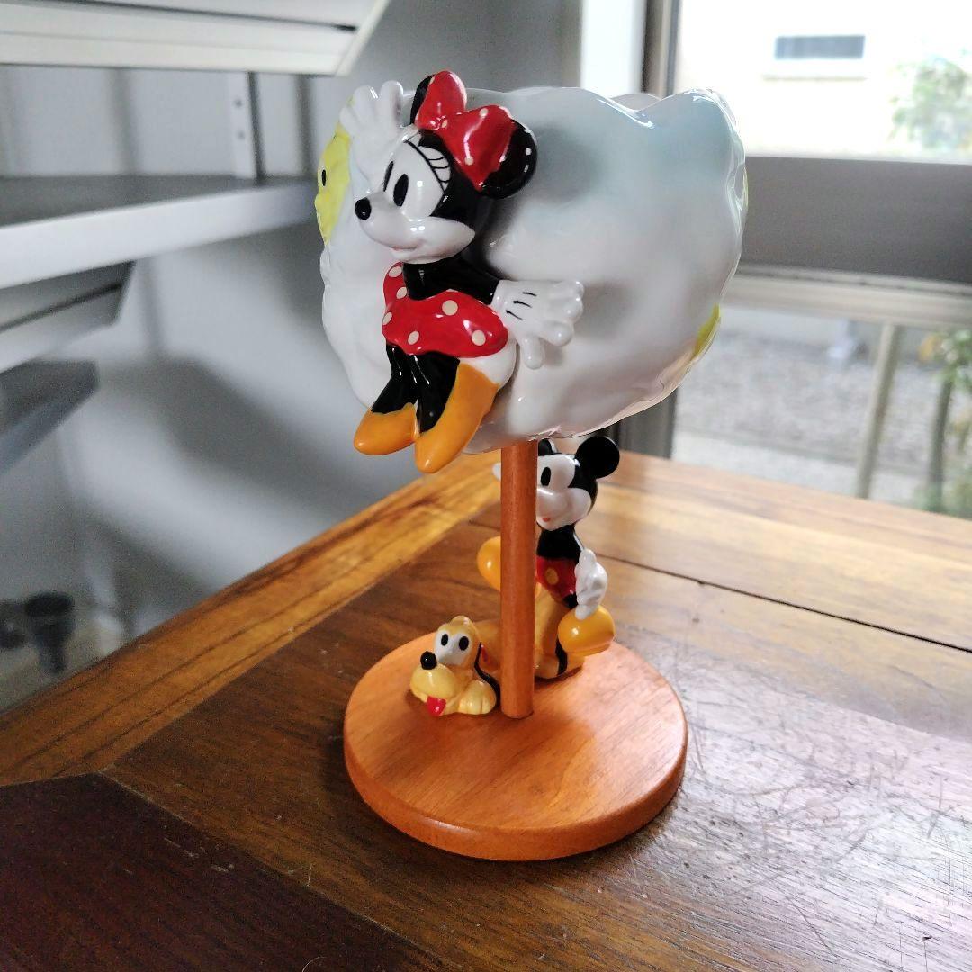 未使用箱付き美品！ディズニー 雲に乗ったミニーとミッキー プルート 陶器製 — image 2