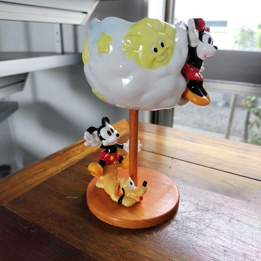 未使用箱付き美品！ディズニー 雲に乗ったミニーとミッキー プルート 陶器製 — image 4