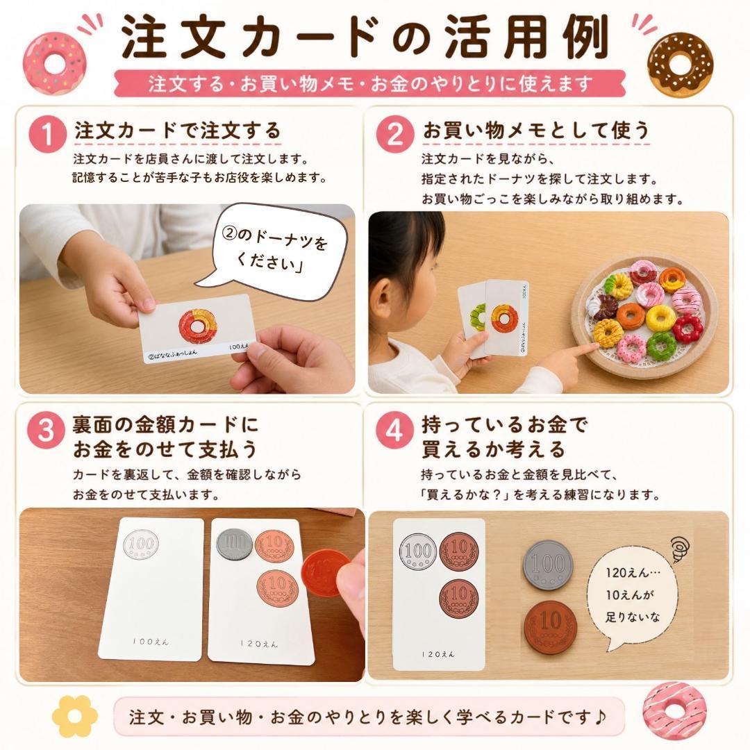 ドーナツ屋さんセット　ままごと　療育　お金　教材　特別支援教育 — image 4