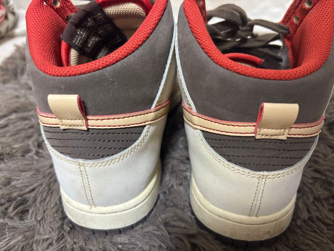 NIKE DUNK HIGH ブラウン ベージュ レッド　26cm — image 3