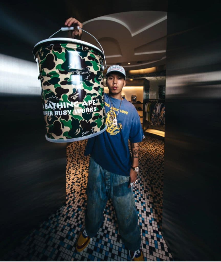 SAINT Mxxxxxx × BAPE_CAN STOOL — image 2