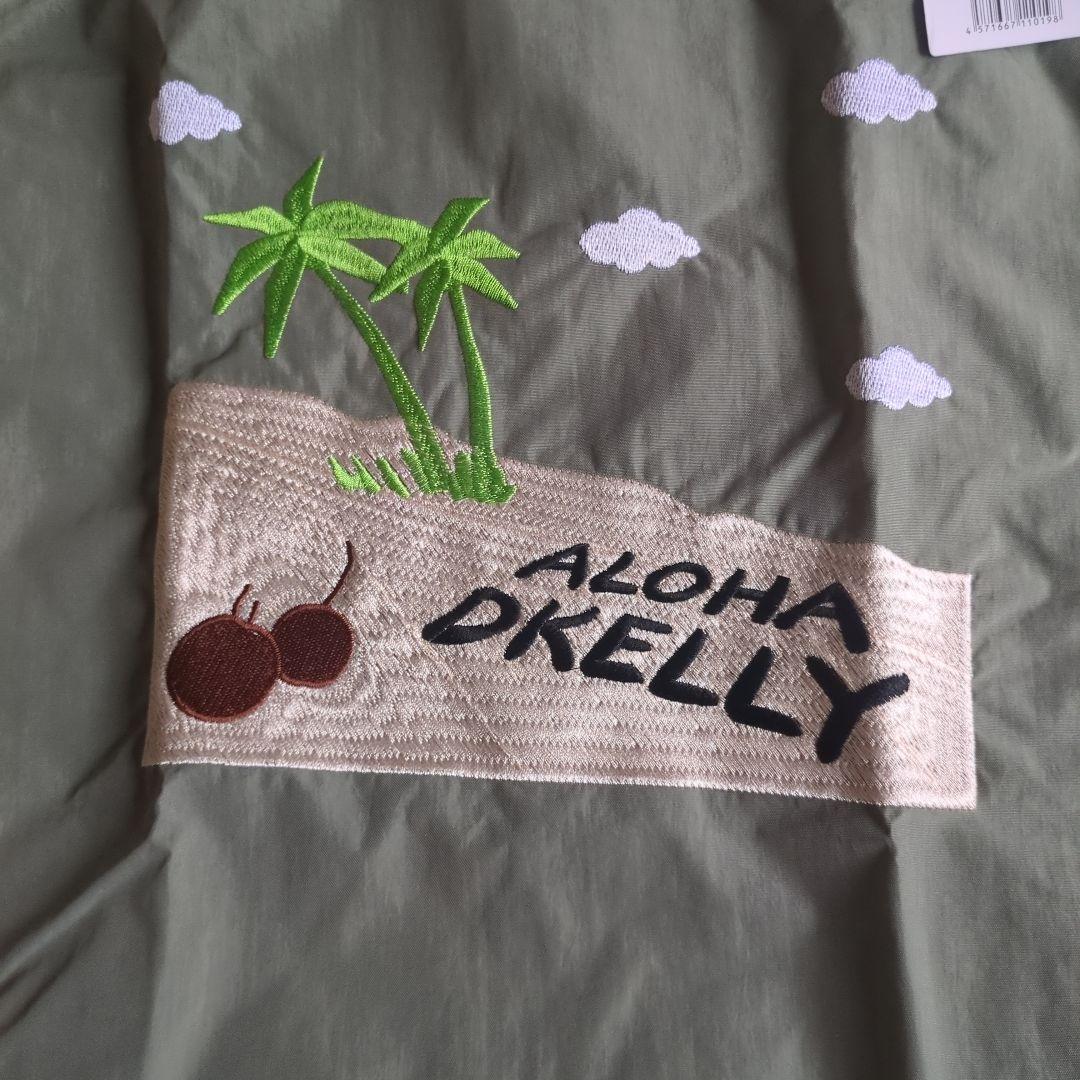 ALOHA DKELLY 刺繍トートバッグ Mサイズ カーキ — image 2