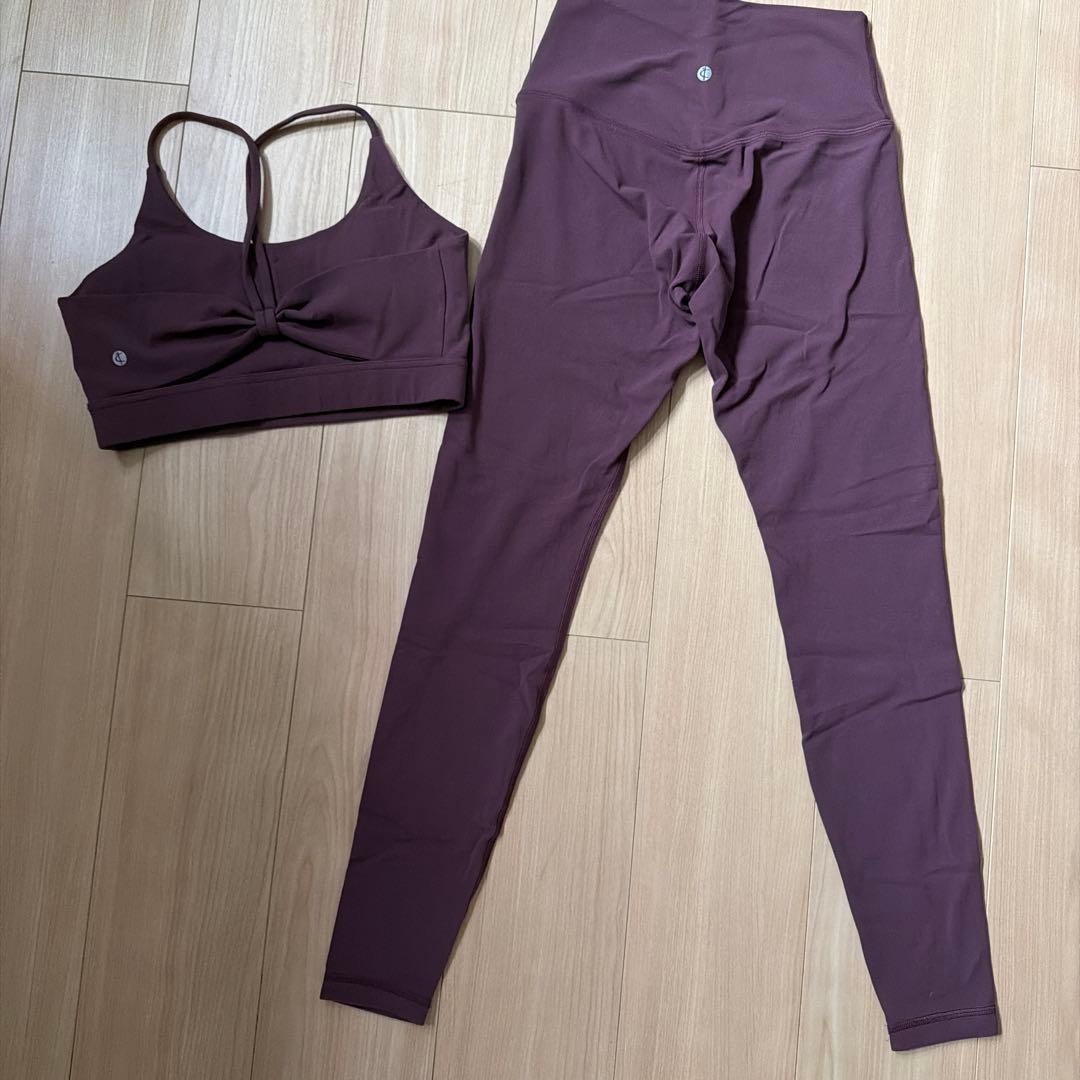 CRZ YOGA ヨガウェア 上下セット パープル Size: S — image 2