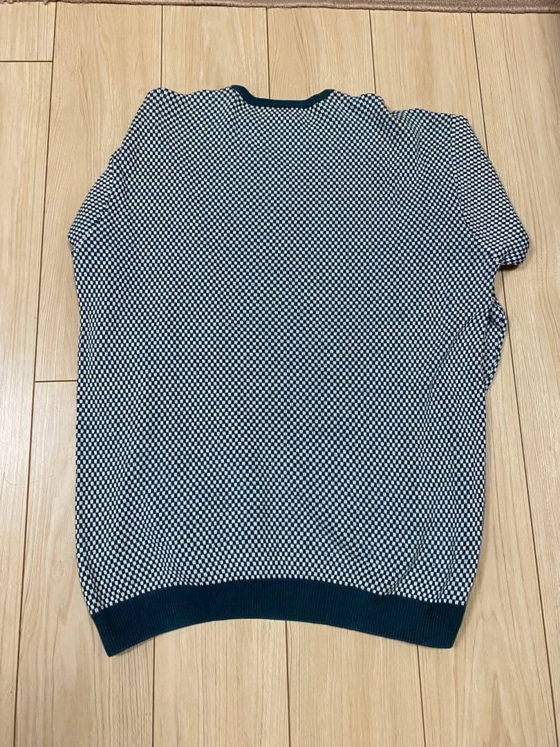 LACOSTE ラコステ チェック柄 クルーネックニットあいみょん — image 2