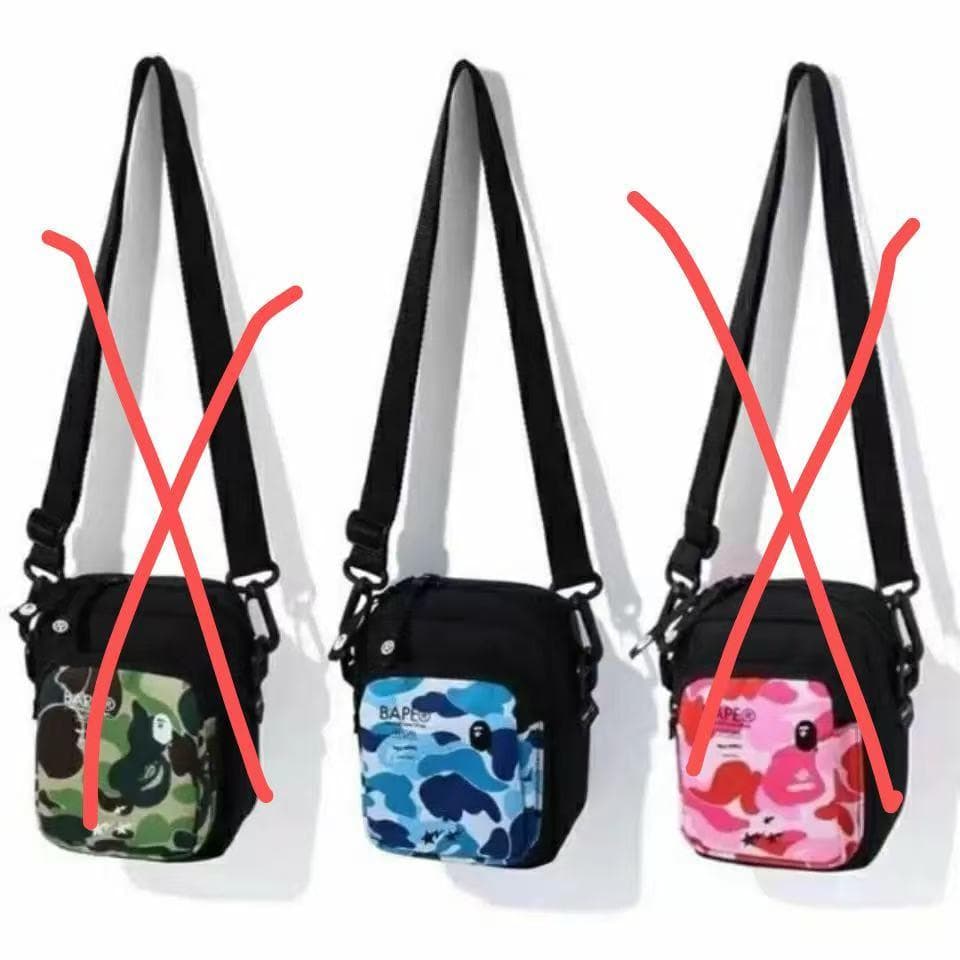 BAPE スマホショルダーバッグ ブルーカモA BATHING APE — image 3