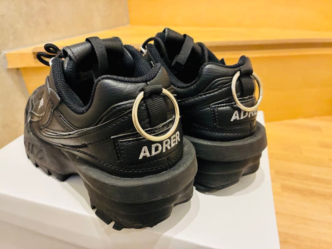 FILA x ADRER コラボ スニーカー ブラック — image 4