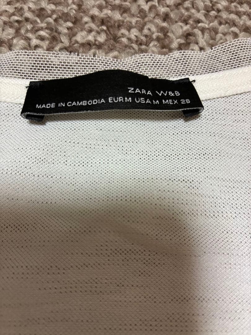 ZARA W&B 長袖カットソー ホワイト Mサイズ — image 2