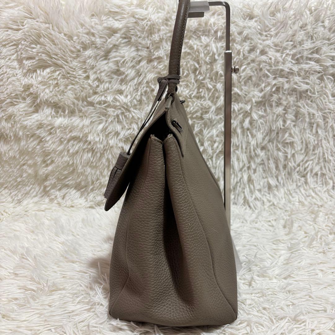 hoze ハンドバッグ グレージュ タッセル付き レディース — image 4