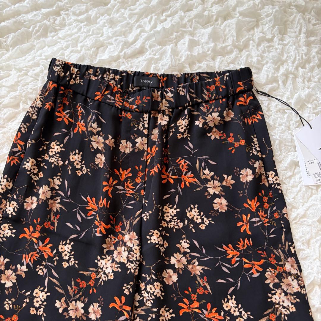【未使用・タグ付】定価35,200円！セオリー　花柄イージーパンツ　ボタニカル — image 4