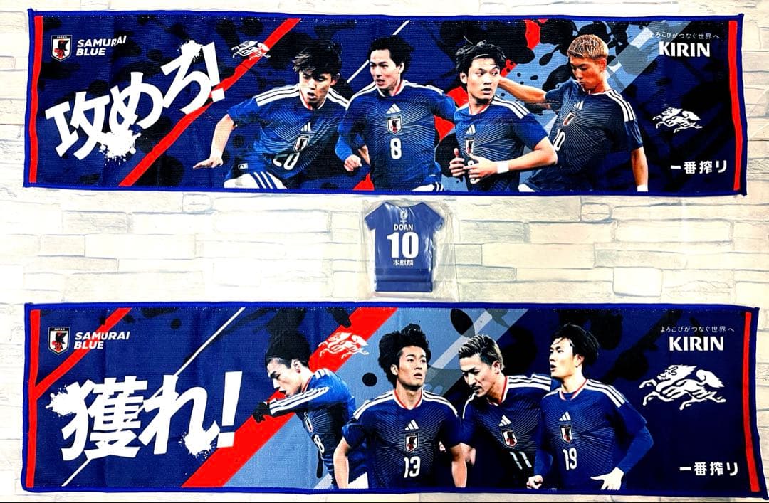 【新品】サッカー日本代表 堂安律❣️応援タオル2枚& 堂安律選手 スマホスタンド — image 5