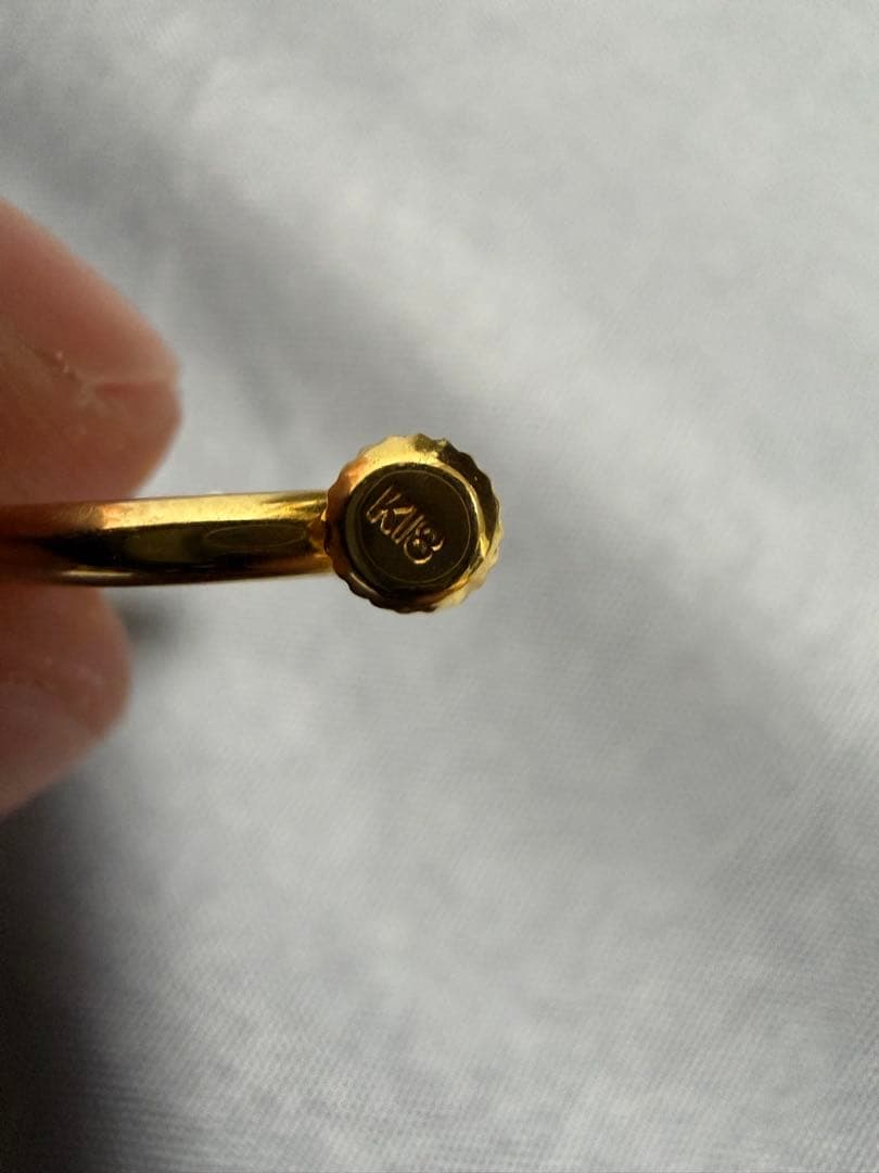 K18 18金 フープイヤリング ゴールド 両耳用 刻印あり フープピアス — image 4