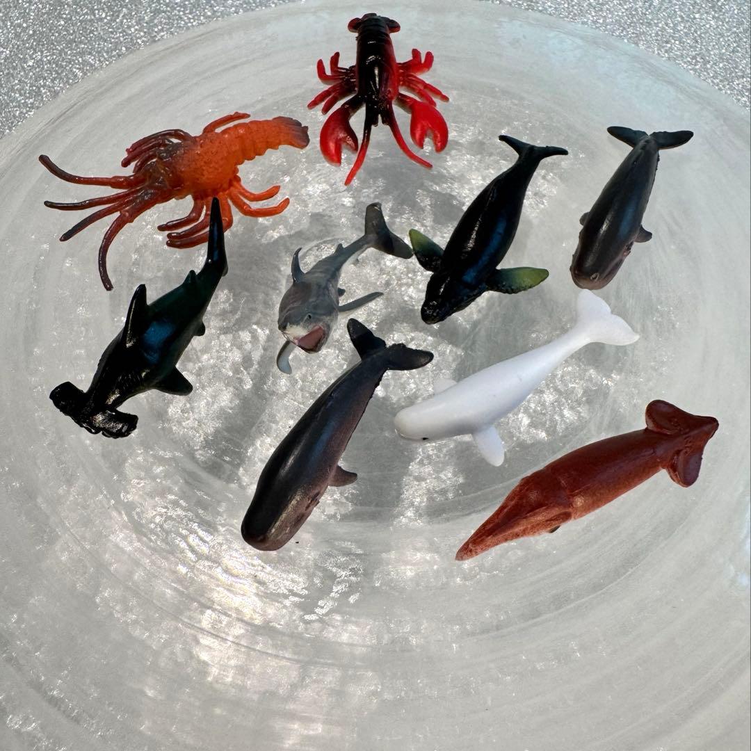 海の生き物 フィギュア 9体セット クジラ サメ ロブスター まとめ売り — image 3