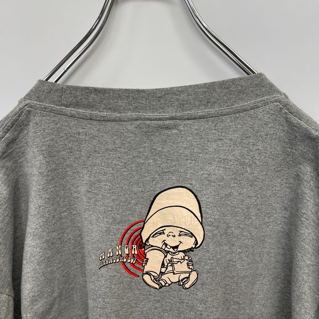 【MANGA】 イラストプリントTシャツ L — image 3