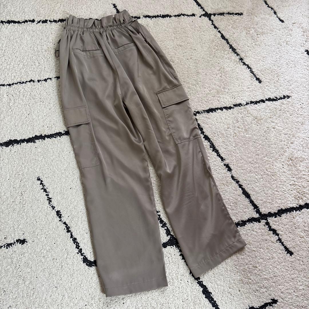 searoomlynn シールームリン　マットサテンカーゴストレートパンツ — image 5