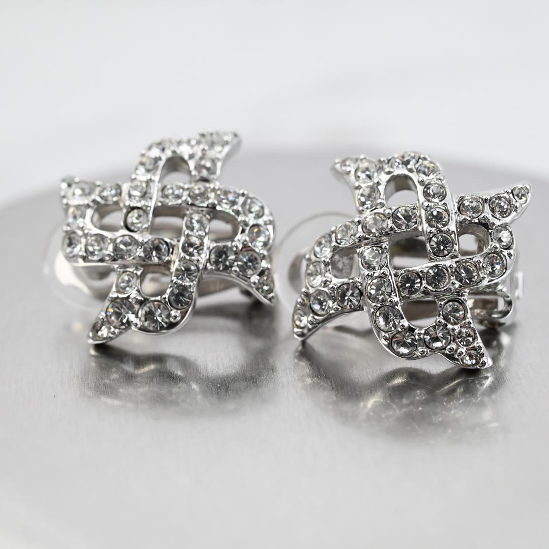 極上の輝き✨SWAROVSKI スワロフスキー イヤリング クリップ式 風車風 — image 2