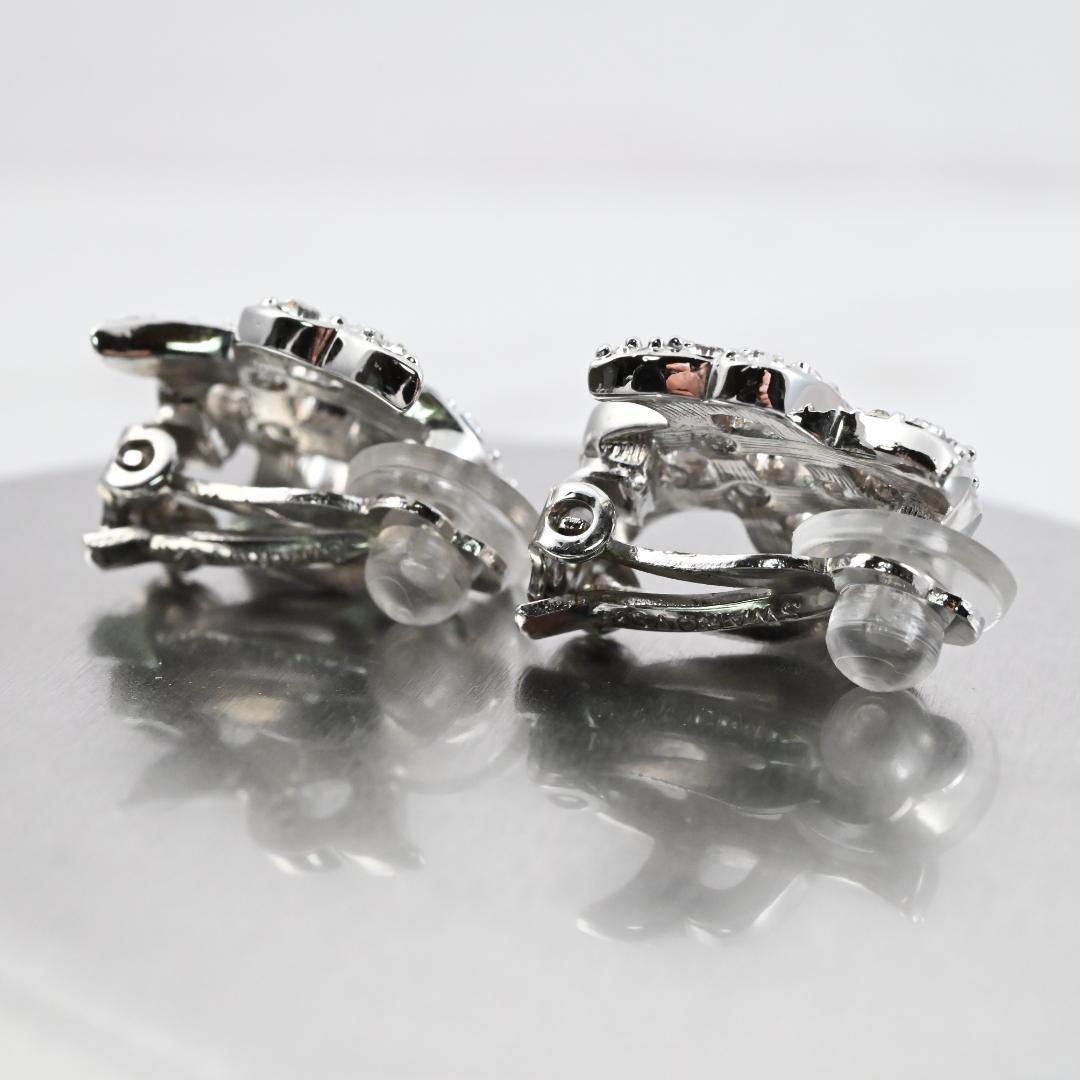 極上の輝き✨SWAROVSKI スワロフスキー イヤリング クリップ式 風車風 — image 4