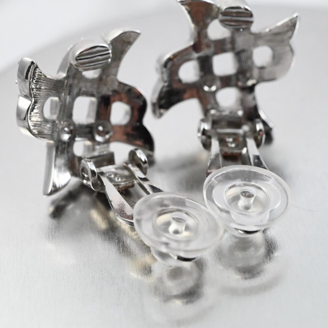 極上の輝き✨SWAROVSKI スワロフスキー イヤリング クリップ式 風車風 — image 5