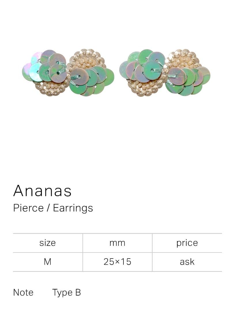 tamas イヤリング ananas 新品未使用 — image 4