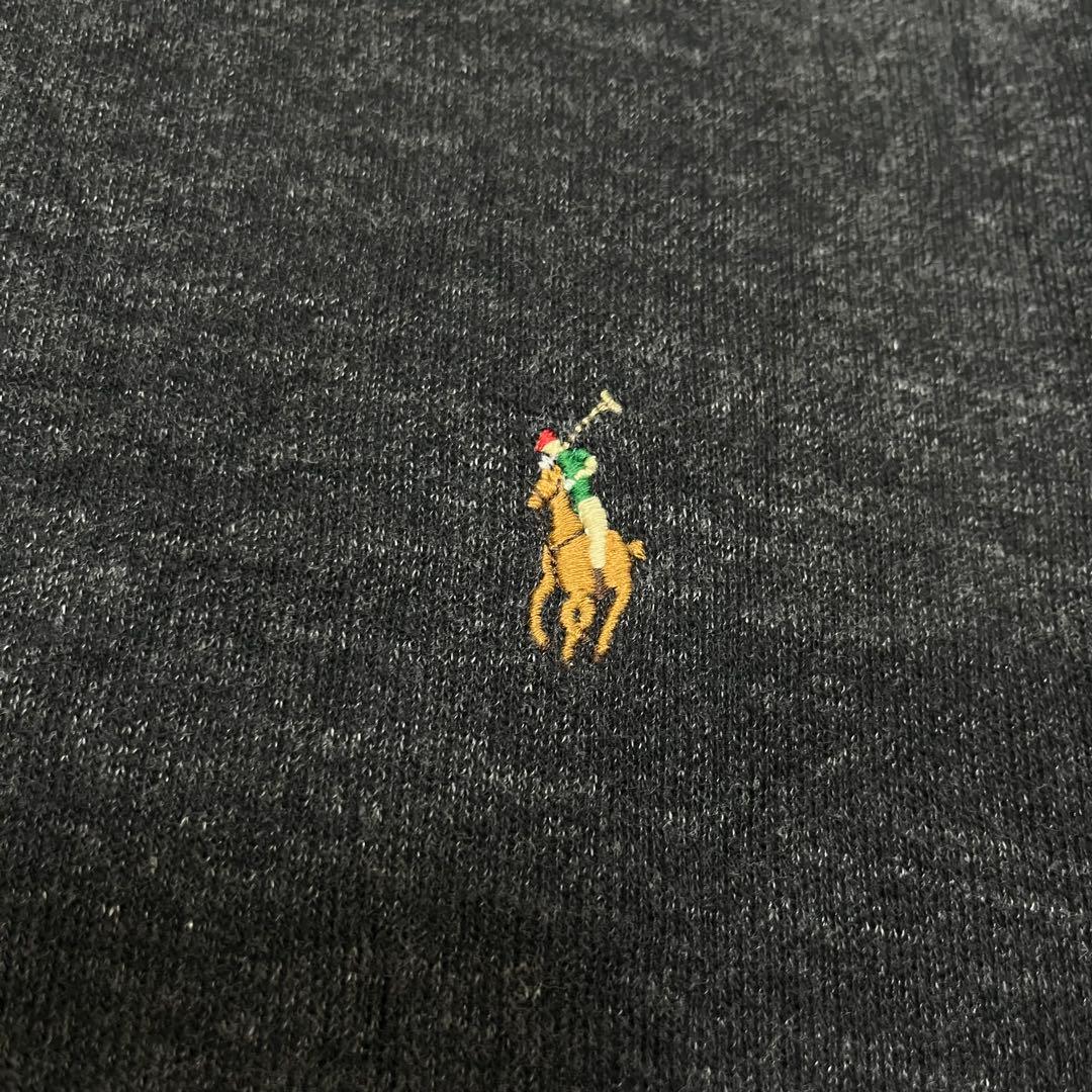 Polo Ralph Lauren ハーフジップ スウェット ダークグレー L — image 3
