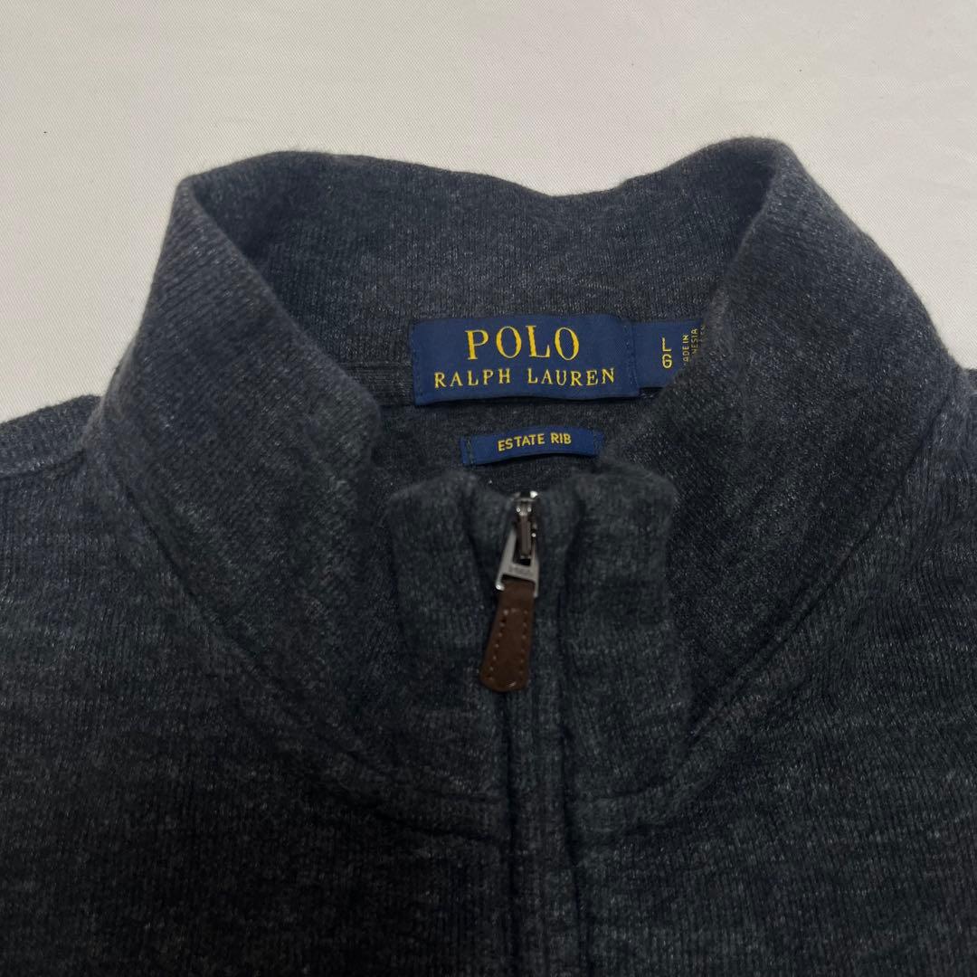 Polo Ralph Lauren ハーフジップ スウェット ダークグレー L — image 4