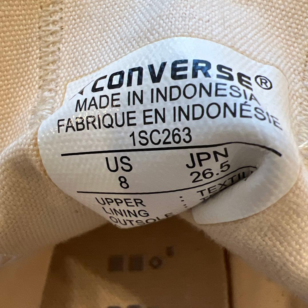 Converse All Star ローカット ホワイトメンズ26.5センチ — image 4