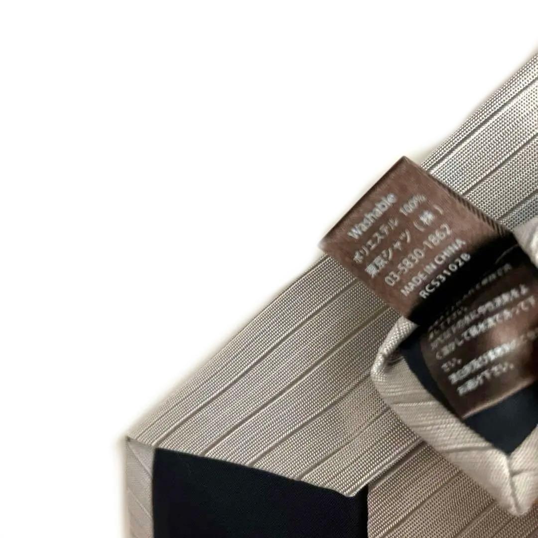BRICK HOUSE ネクタイ　グレー　ストライプ — image 5