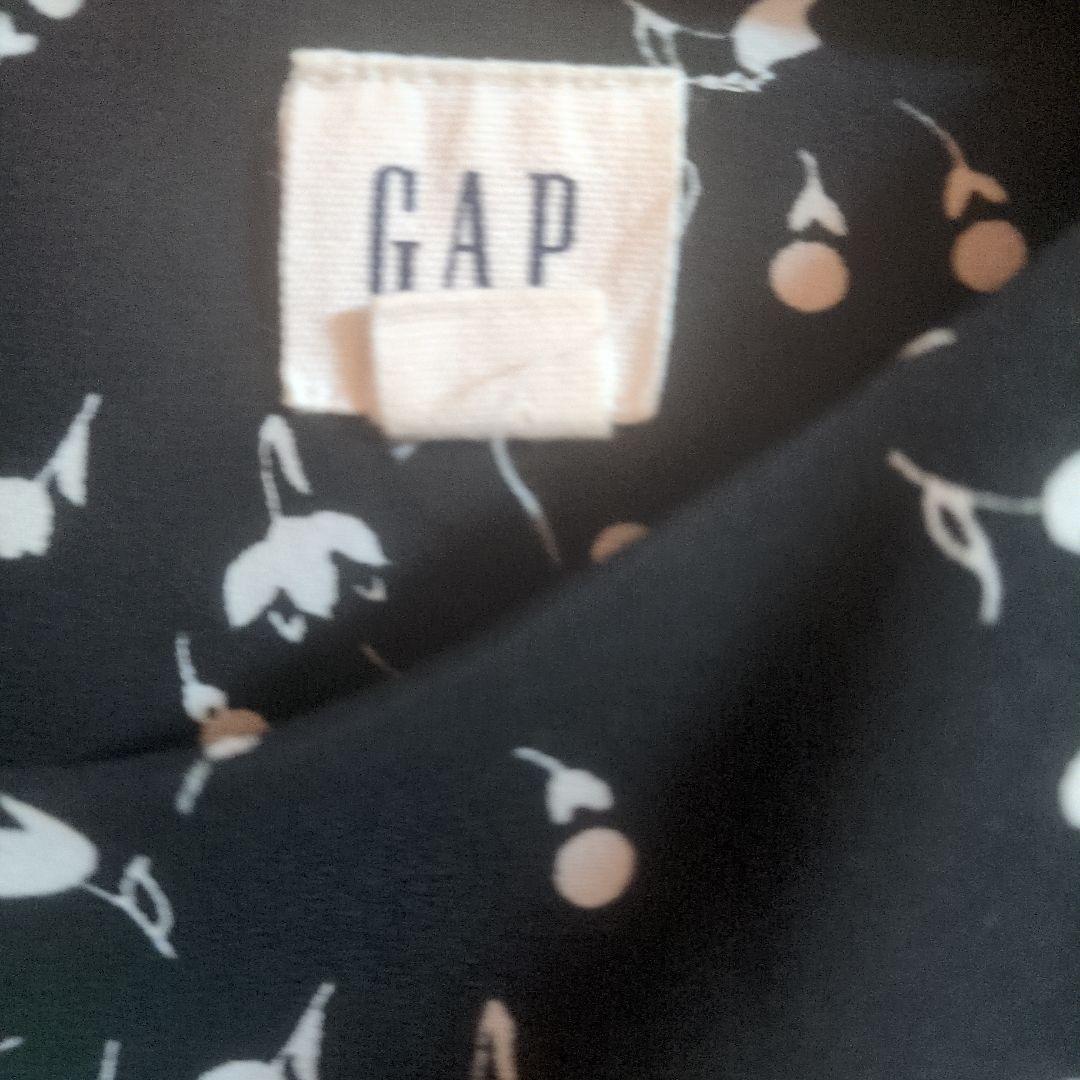 GAP 長袖ワンピース 花柄 ブラック — image 2