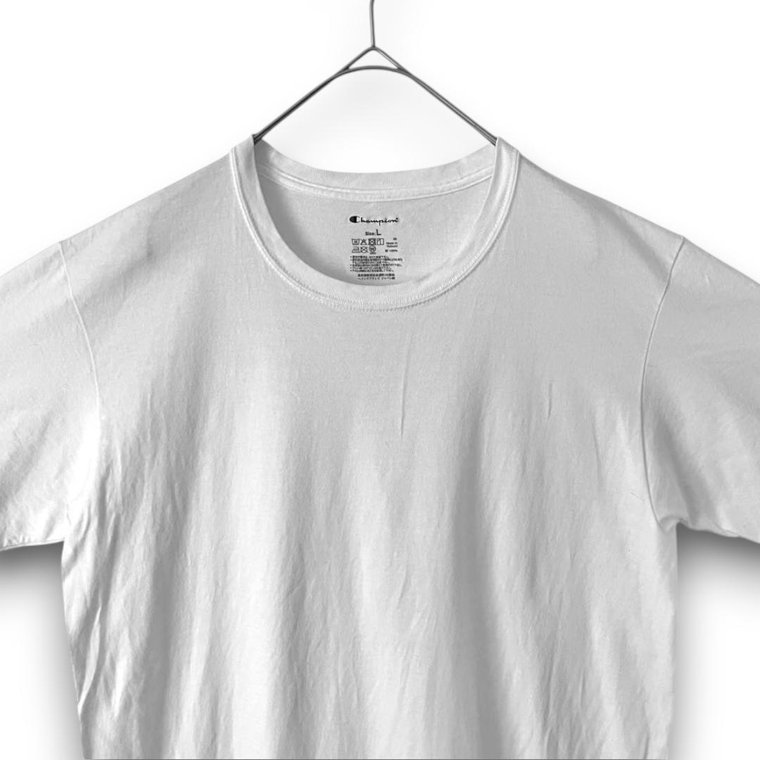 チャンピオン Champion シンプル ホワイト Tシャツ L【古着】 — image 3