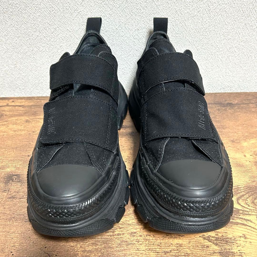 美品 コンバース 厚底 ベルクロ トレックウェーブV-2 黒 28cm — image 2
