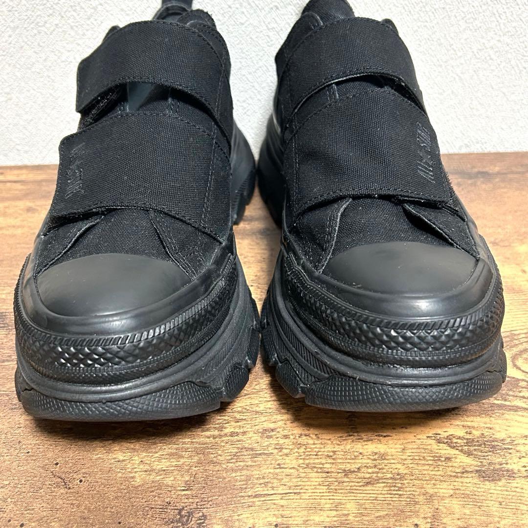 美品 コンバース 厚底 ベルクロ トレックウェーブV-2 黒 28cm — image 4