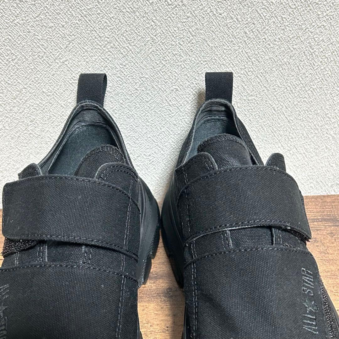 美品 コンバース 厚底 ベルクロ トレックウェーブV-2 黒 28cm — image 5