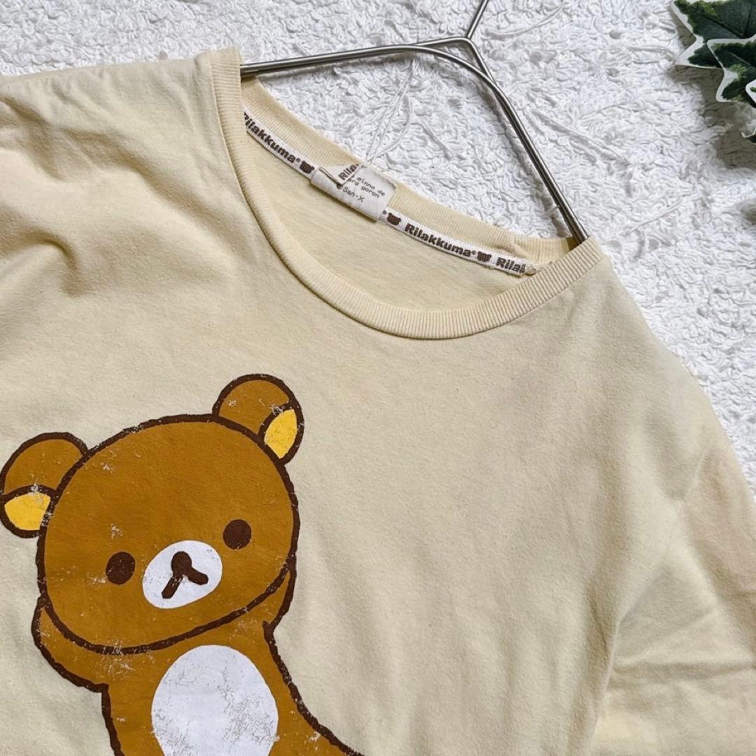 【人気】リラックマ Tシャツ 半袖 黄色 — image 2