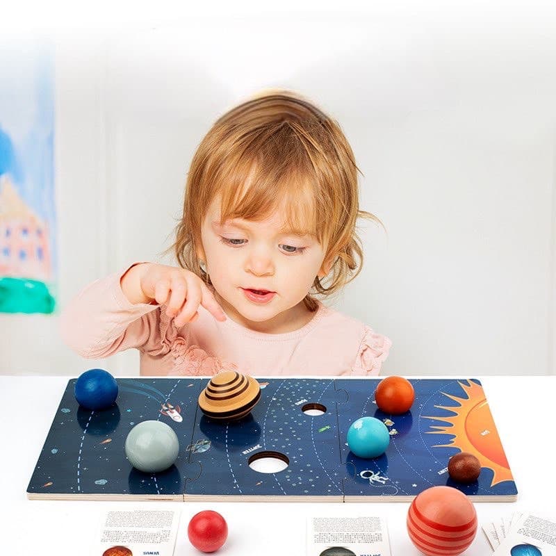 惑星パズル 太陽系 宇宙 知育玩具 モンテッソーリ 幼児 惑星模型 — image 3