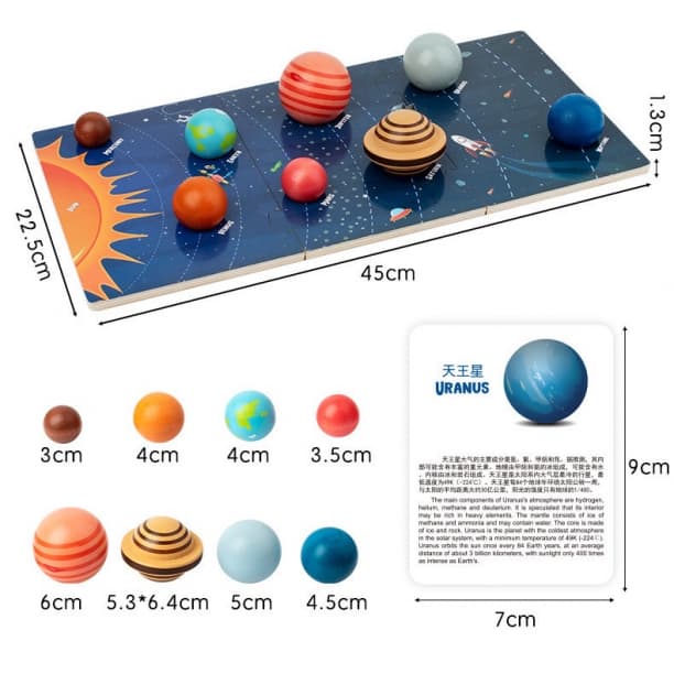 惑星パズル 太陽系 宇宙 知育玩具 モンテッソーリ 幼児 惑星模型 — image 4