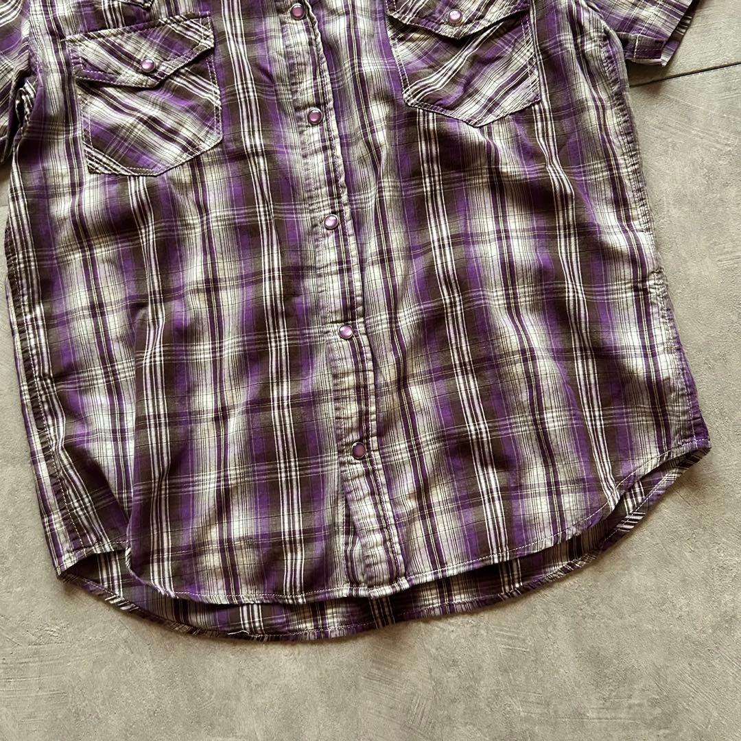 archive grunge ombre check shirt y2k — image 4