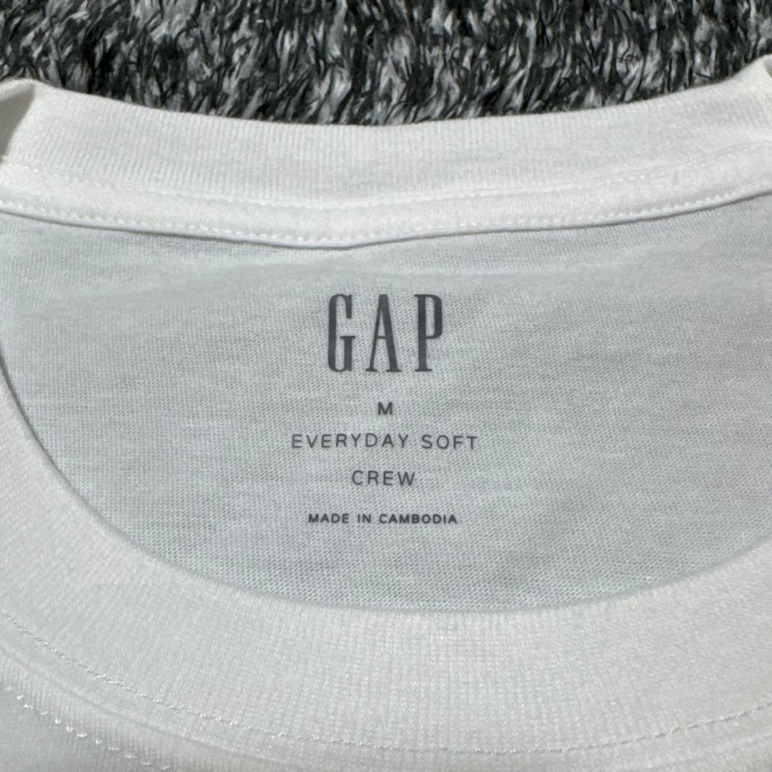 【新品タグ付き】GAP ギャップ デカロゴ ホワイト M ユニセックス 半袖 — image 3