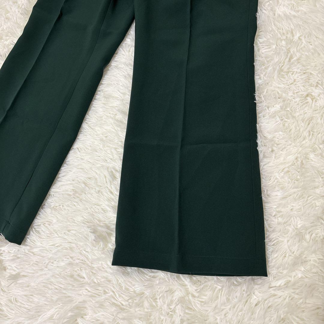 新品❤️tk. TAKEO KIKUCHI ワイドフレアパンツ　F グリーン — image 3