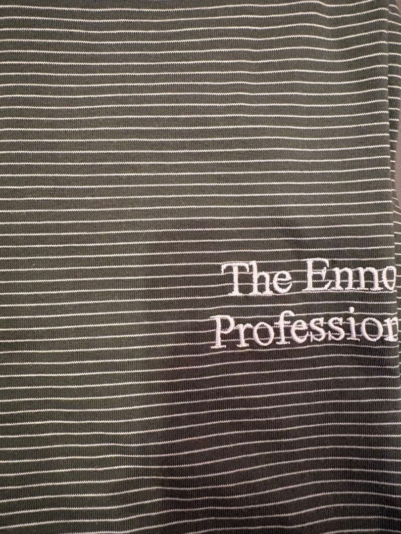 ENNOY S/S Border T-Shirt (GREEN × WHITE) — image 3