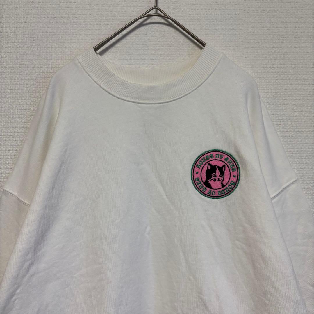 OLIVER BONAS｜猫プリントスウェット｜トレーナー｜オーバーサイズ｜海外 — image 3