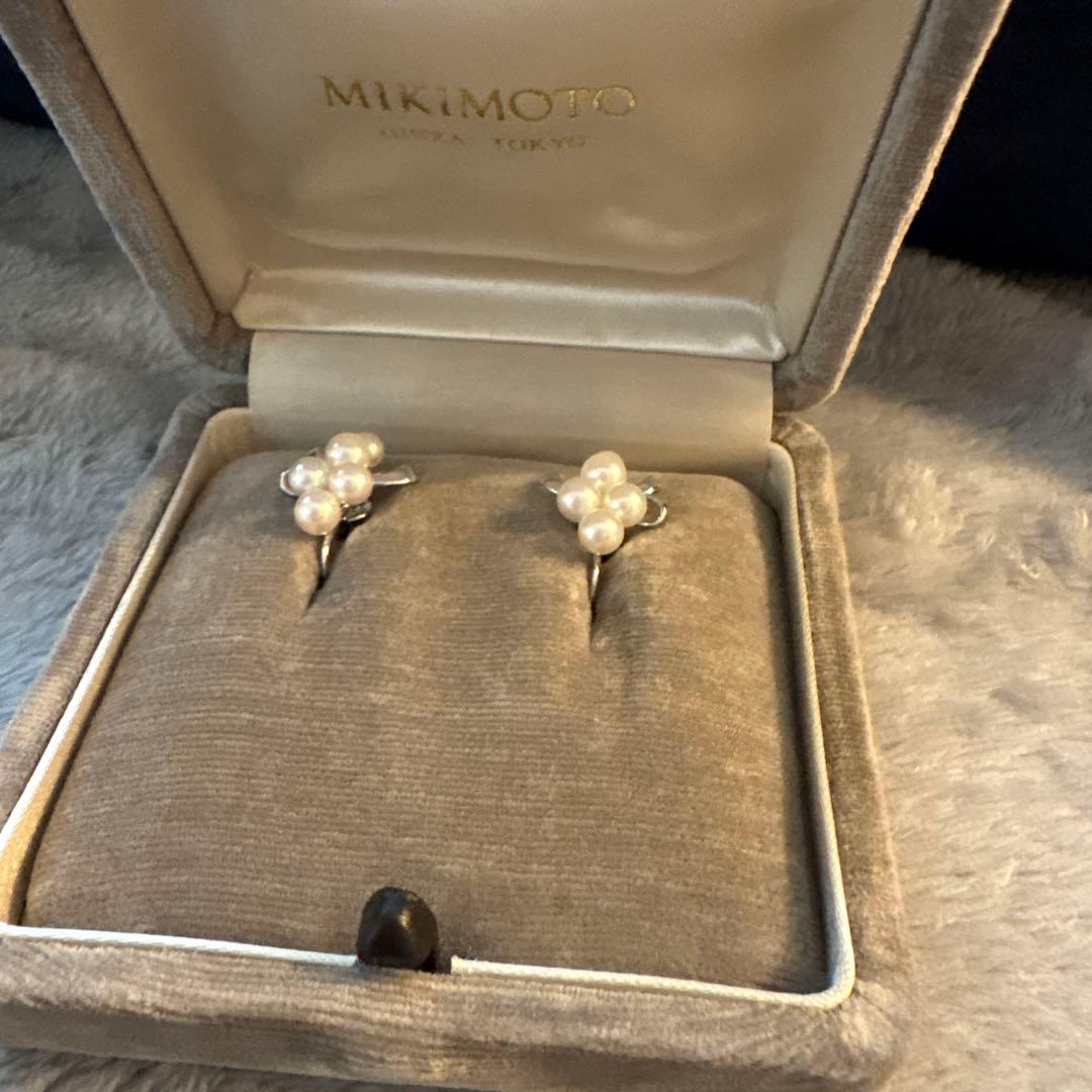 1回のみ使用品　MIKIMOTO ミキモト　パール イヤリング　ベビーパール — image 2