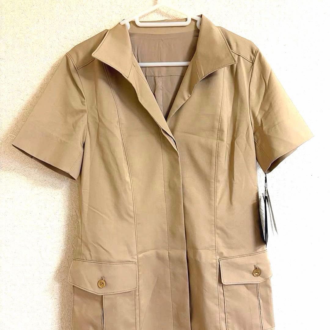 J&R 半袖 ベージュ ワンピース　タグ付き — image 2