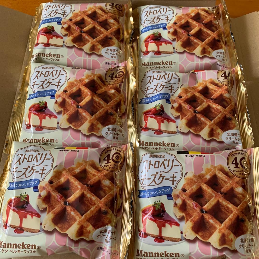 【Manneken 】ストロベリーチーズケーキ ベルギーワッフル 6個セット★ — image 2